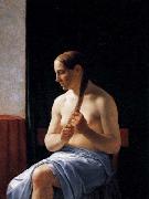Christoffer Wilhelm Eckersberg Seated Nude Model oil painting